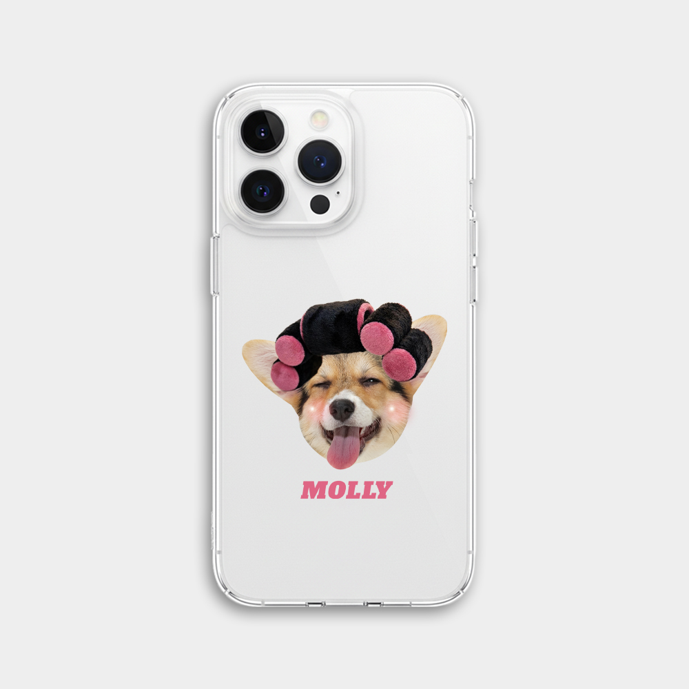 강아지 커스텀 폰케이스 · 헤어롤 상세 안내